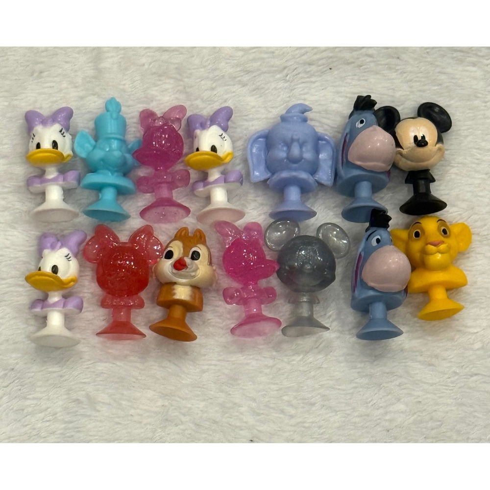 Disney Micro Popz! Lot of 14 Mickey Daisy Eeyore Simba Dumbo Figures